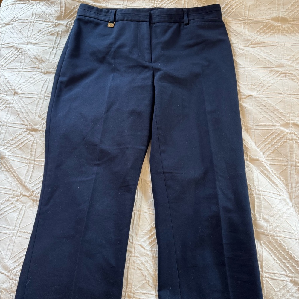 Karl Lagerfeld Blue Straight Leg Pants
